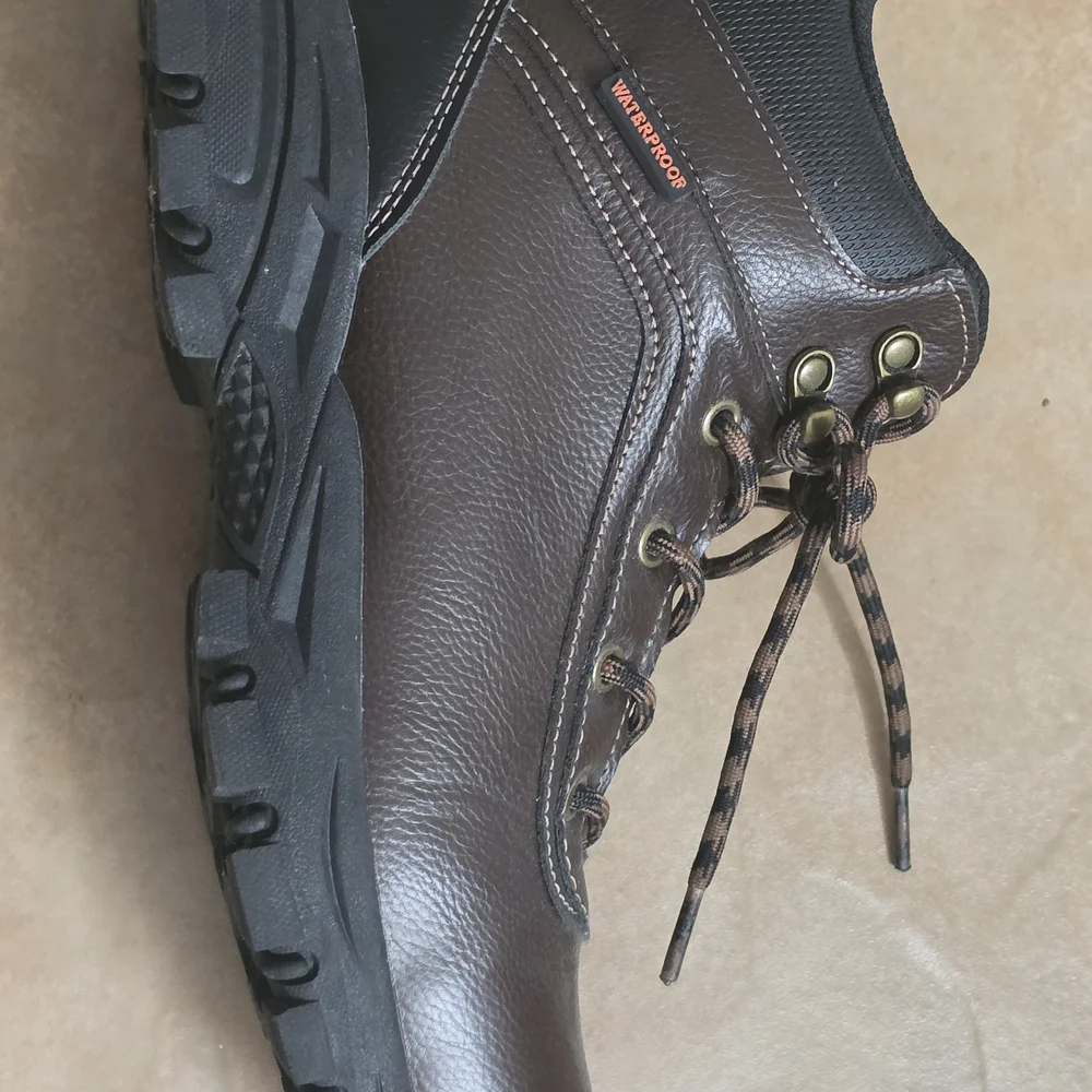 Weatherproof Men’s Brown Leather Lace-Up Boots
